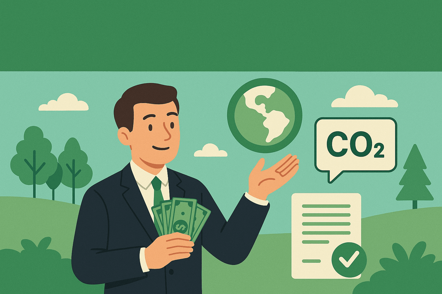 Como vender créditos de carbono gerados com energia solar no Brasil